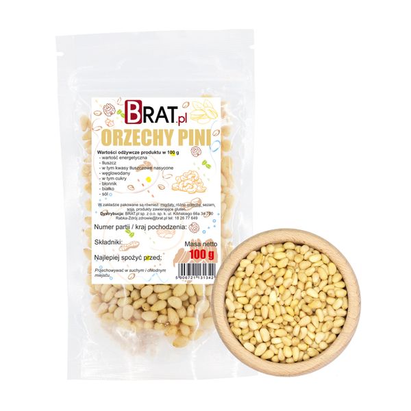 Orzechy pinii 100g zdjęcie 1