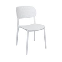 Krzesło lekkie białe plastikowe do kuchni, ogrodu i na balkon 157W