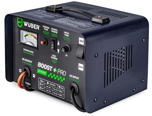 PROSTOWNIK AKUMULATOROWY 16A SAMOCHODOWY 7-180AH DO ŁADOWANIA 12V24V WUBER na Arena.pl