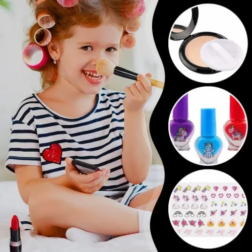 KUFEREK KOSMETYKÓW ZESTAW DO MAKIJAŻU I PAZNOKCI JEDNOROŻEC DZIECI PREZENT na Arena.pl