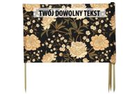 PARAWAN PLAŻOWY Kwiaty z indywidualnym napisem 4 PANELE 42.4