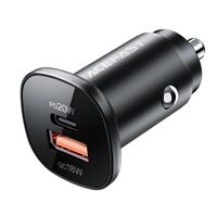 ładowarka samochodowa 38w usb-c usb power delivery qc 3.0 czarny