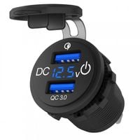 ŁADOWARKA USB SOLVIAN DUAL QC3.0 LED WODOODPORNA VOLTOMIERZ