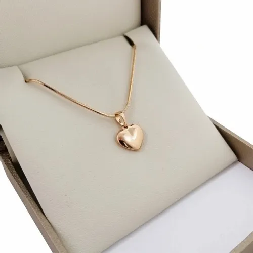 ZŁOTY NASZYJNIK SERCE KLASYCZNE 18K PREZENT DLA NIEJ + GRAWER / DEDYKACJA na Arena.pl