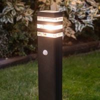 Słupek do ogrodu Rio 9097 prostokątny outdoor z czujnikiem ruchu