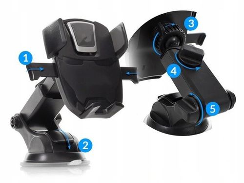 SAMOZACISKOWY MOCNY UCHWYT DO SZYBY DESKI ŁADOWARKA SAMOCHODOWA 4xUSB 7A na Arena.pl