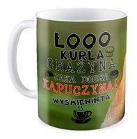 Kubek z nosaczem Grażyna jaka dobra kapuczyna