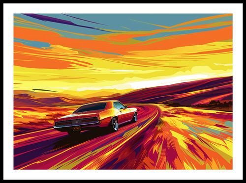 Plakat 70x50cm Pędź Przed Siebie na Arena.pl