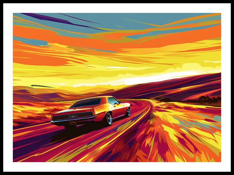 Plakat 70x50cm Pędź Przed Siebie zdjęcie 3