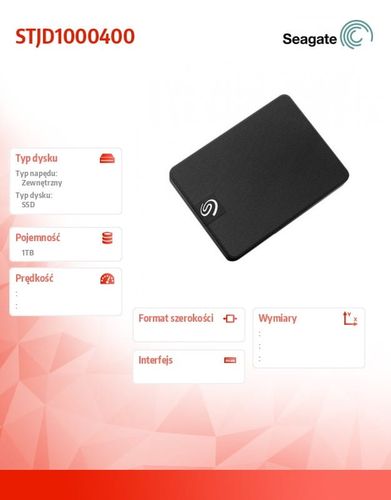 Seagate Dysk SSD Expansion 1TB STJD1000400 na Arena.pl