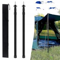 PRĘTY NAMIOTU TELESKOPOWY SŁUPEK MASZT ZE STOPU ALUMINIUM 90-230cm 2szt.