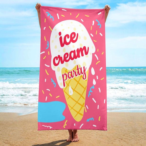 Ręcznik Plażowy Prostokątny Ice Cream Party 150X70 Rec54Wz3 zdjęcie 2