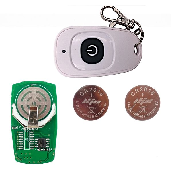 Pilot 433Mhz 1 kanał EV1527 z bateriami biały do sterownika zdjęcie 2