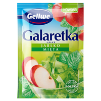 Gellwe Galaretka smak jabłko mięta 72 g