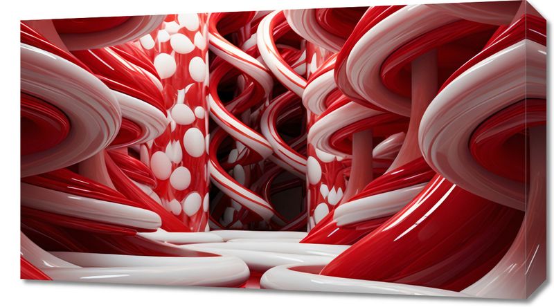 Obraz 70x40cm Czerwone Wiry zdjęcie 1