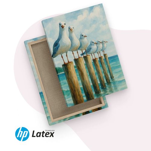 Obraz Na Płótnie Malowane Mewy 40cm x 60cm na Arena.pl