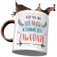 Kubek Bordowy Dla Zawodnika Nie Ma Ideałów Z Nadrukiem Ze Zdjęciem