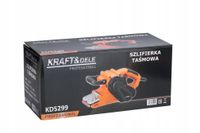 SZLIFIERKA TAŚMOWA SIECIOWA DO DREWNA 2000W CZYSZCZARKA TAŚMÓWKA 76X533MM