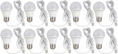 Żarówka LED lampa lampka na USB turystyczna przenośna podróż 10 sztuk