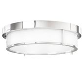 Okrągła lampa sufitowa Romi plafon abażurowy chrom biały