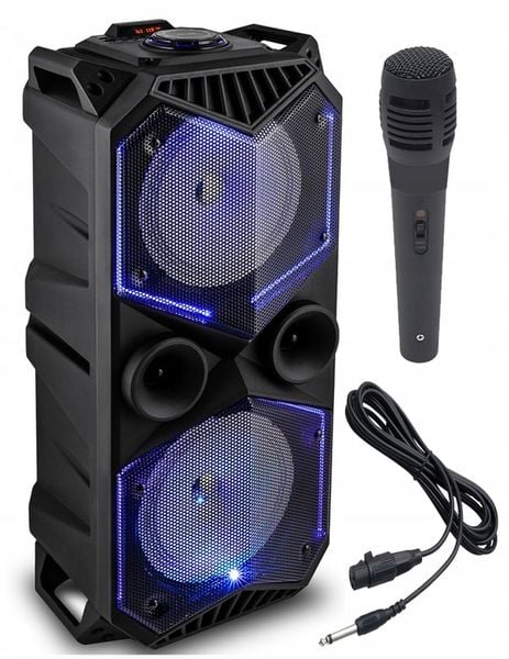 MOCNA KOLUMNA ESTRADOWA BLUETOOTH LED AKUMULATOR zdjęcie 1