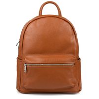 Skórzany plecak A4 duży pojemny do szkoły Włoski kremowy P16