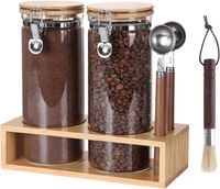 Słoiki Zestaw Szklanych Szczelnych 2x 1500 ml z Miarkami i Półką Solidne