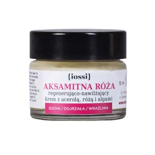 Iossi - Aksamitna róża - mini krem z acerolą, różą i algami 15ml