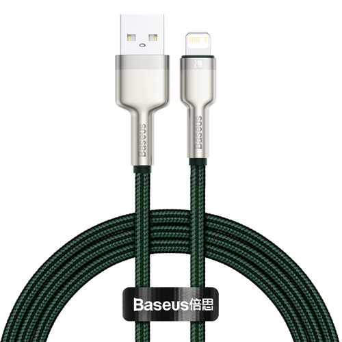 kabel usb do lightning baseus cafule, 2.4a, 1m (zielony) na Arena.pl