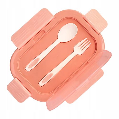 LUNCHBOX 3 PRZEGRÓDKI SZTUĆCE LUNCH BOX POJEMNIK ŚNIADANIE ŚNIADANIÓWKA na Arena.pl