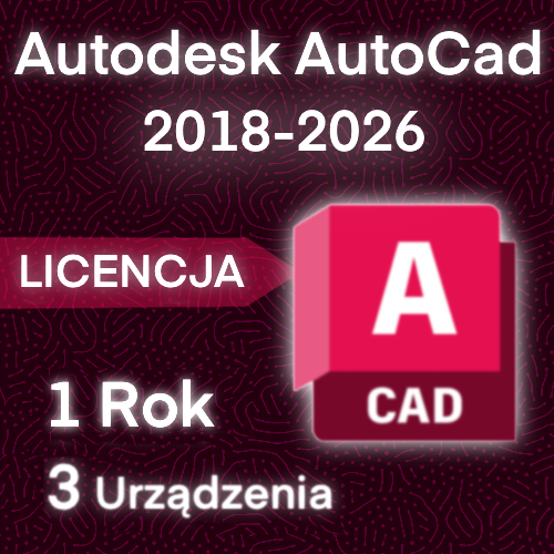 Autodesk AutoCAD 2024,2025,2026 Licencja | 1 Rok | PC / MAC | 1 Minuta!⚡ na Arena.pl