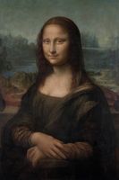 Plakat 20x30cm Mona Lisa, Da Vinci Vintage do Salonu