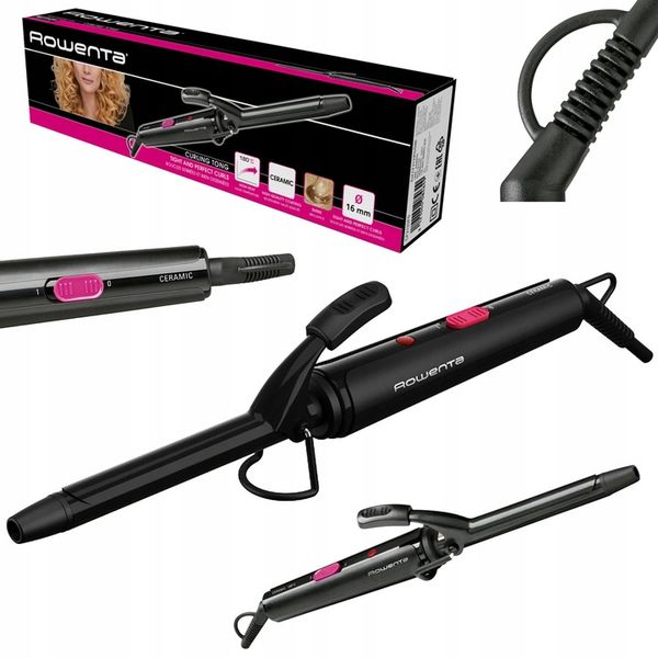 Lokówka ceramiczna Rowenta Curling Tong CF2133F0 16mm Tradycyjna zdjęcie 1