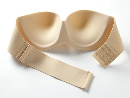 BIUSTONOSZ BARDOTKA PUSH UP BEZ RAMIĄCZEK FISZBIN SILIKONOWY TYŁ DAMSKI B na Arena.pl