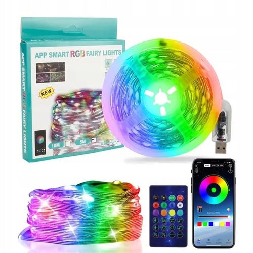 Lampki Świąteczne 200 LEDowe Inteligentne Bluetooth Świecą w RYTM Muzyki na Arena.pl