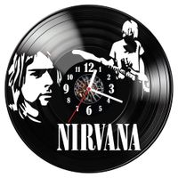 Zegar ścienny z płyty winylowej Nirvana 475.14