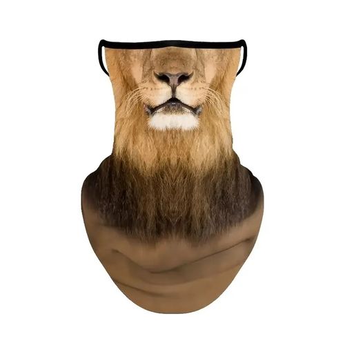 Komin Osłona na twarz i szyję przed Wiatrem Słońcem Mrozem - wzór Lion na Arena.pl