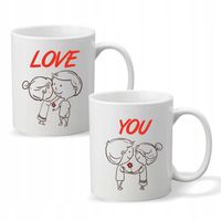 Kubek z nadrukiem PREZENT na WALENTYNKI LOVE