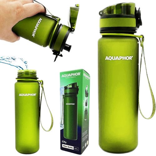 Butelka filtrująca bidon filtr AQUAPHOR 0.5 l ZIELONA na Arena.pl