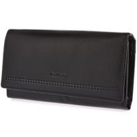 Portfel damski o mocnym kolorze - czarny