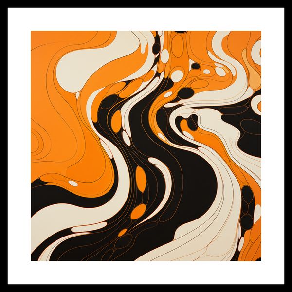 Plakat 30x30cm Tańczący Atrament zdjęcie 3