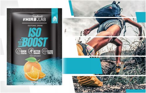 IZOTONIK ISO KONCENTRAT NAWODNIENIE ELEKTROLITY pomarańcz 25x 25g box hiro na Arena.pl