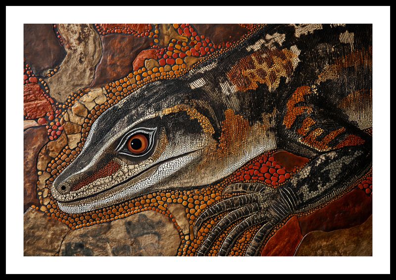Plakat 60x40cm Oko Jaszczurki zdjęcie 3