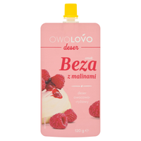 Owolovo Deser owocowo-ryżowy smak beza z malinami 120 g