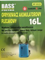 OPRYSKIWACZ ELEKTRYCZNY PLECAKOWY AKUMULATOROWY 16L + DYSZA HERBICYDOWA