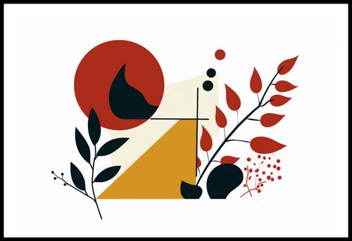 Plakat 86,4x56,8cm Ogień i Flora na Arena.pl