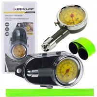 Miernik ciśnienia w oponach DUNLOP MANOMETR z ETUI + odblask