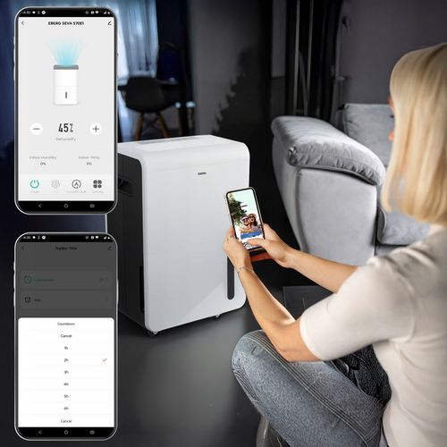 Osuszacz powietrza SEVA pochłaniacz wilgoci cichy wydajny aż 70L/24h + na Arena.pl