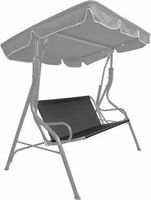 SIEDZISKO PODUSZKA DO HUŚTAWKI MOCNE HAPPY GREEN 114X93 CM ANTRACYT