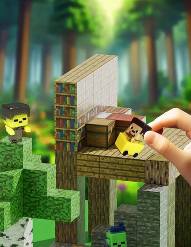 KLOCKI MAGNETYCZNE KLOCKI SZEŚCIANY 200 KLOCKÓW + 4 LUDZIKI KLOCKI PIKSELE na Arena.pl